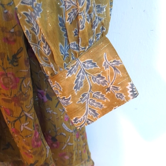 House of Harlow 1960 Olive Green Metallic Mini Dress - Picture 5 of 16